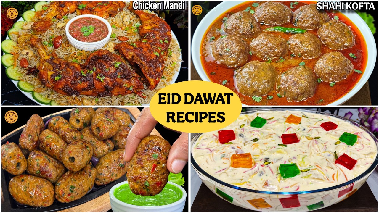 Eid Ke Liye Complete Menu Plan | Chicken Mandi, Kofta Curry, Gola Kabab & Dessert