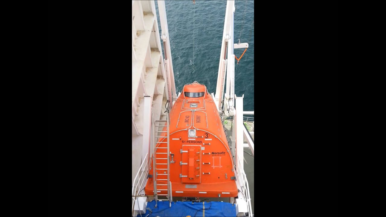 Petrojarl Knarr Lifeboat Drop Test