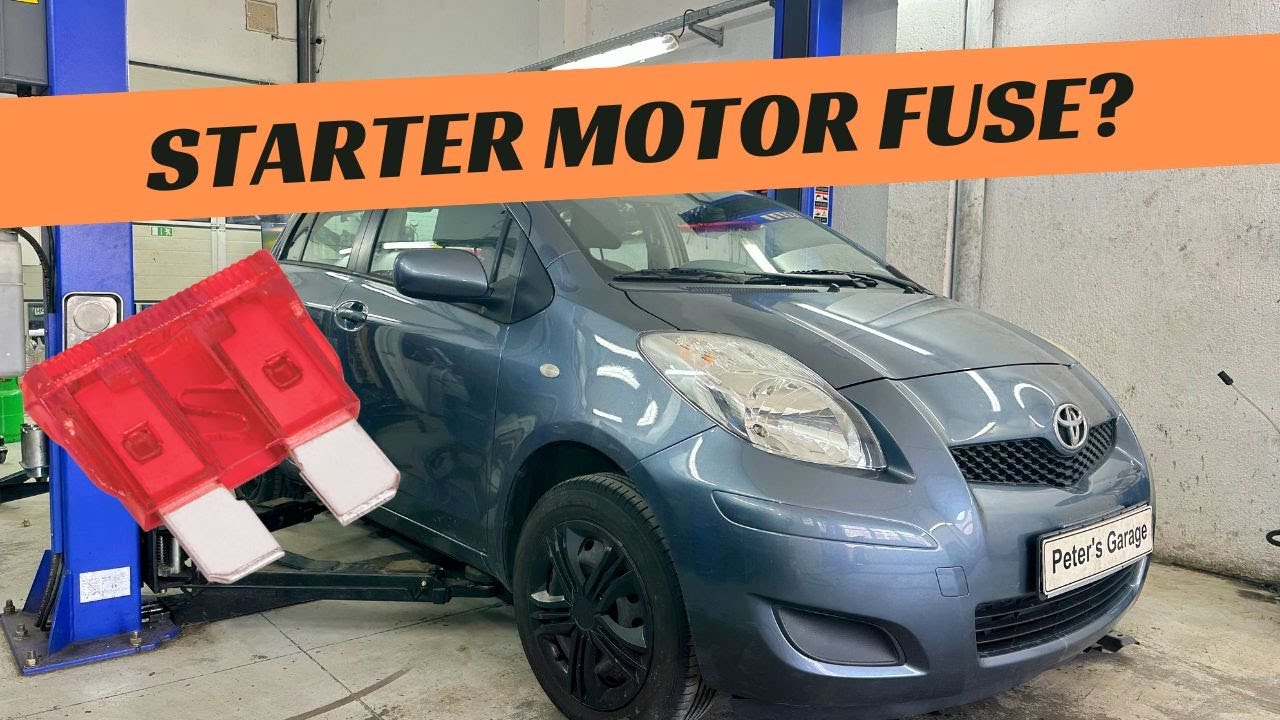 Toyota Yaris XP90 Starter Motor fuse relay location replacement