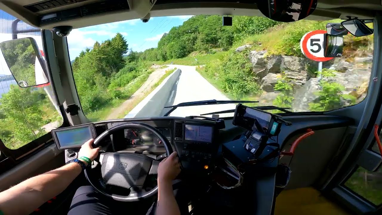 [Onboard] A chill trip to Dale on Osterøy island in Volvo 8900 on route 901