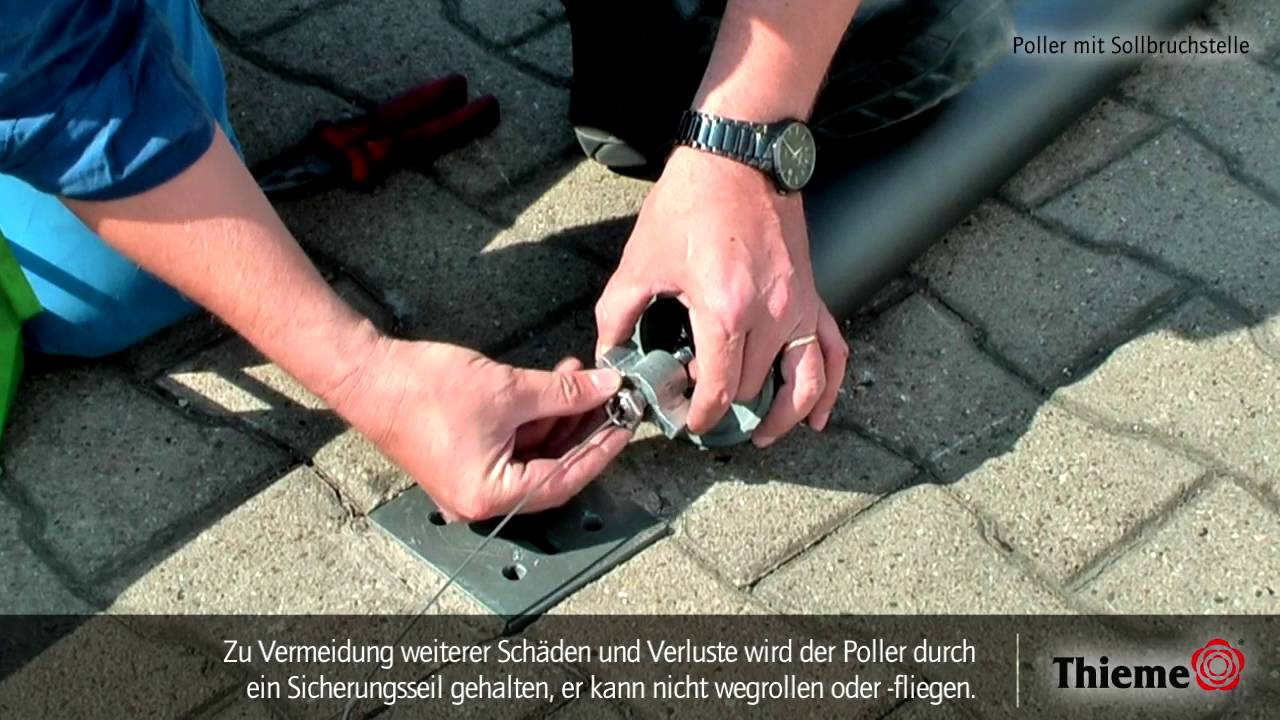 Poller mit Sollbruchstelle