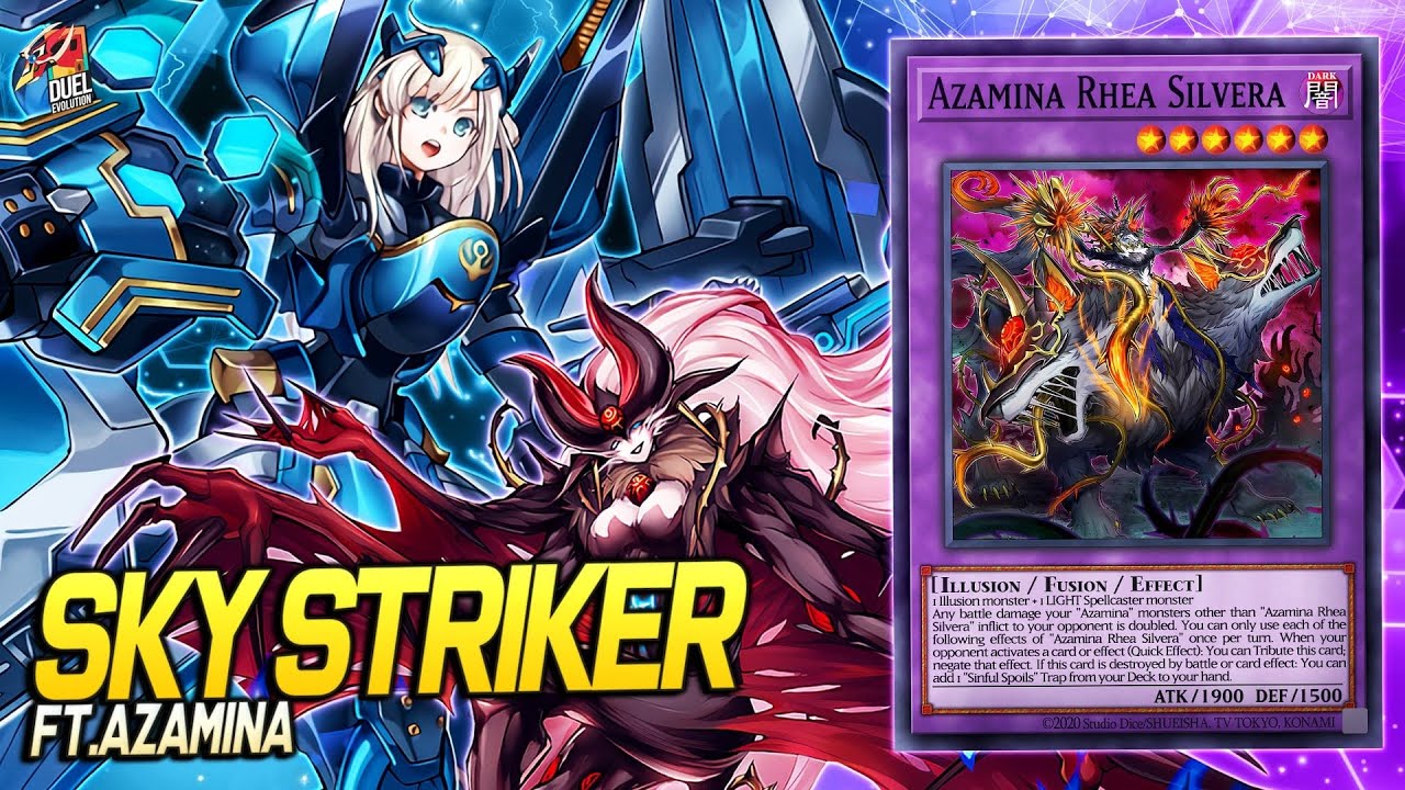 Deck Sky Striker Azamina | EDOPRO | Replays 🎮 + Decklist ✔️