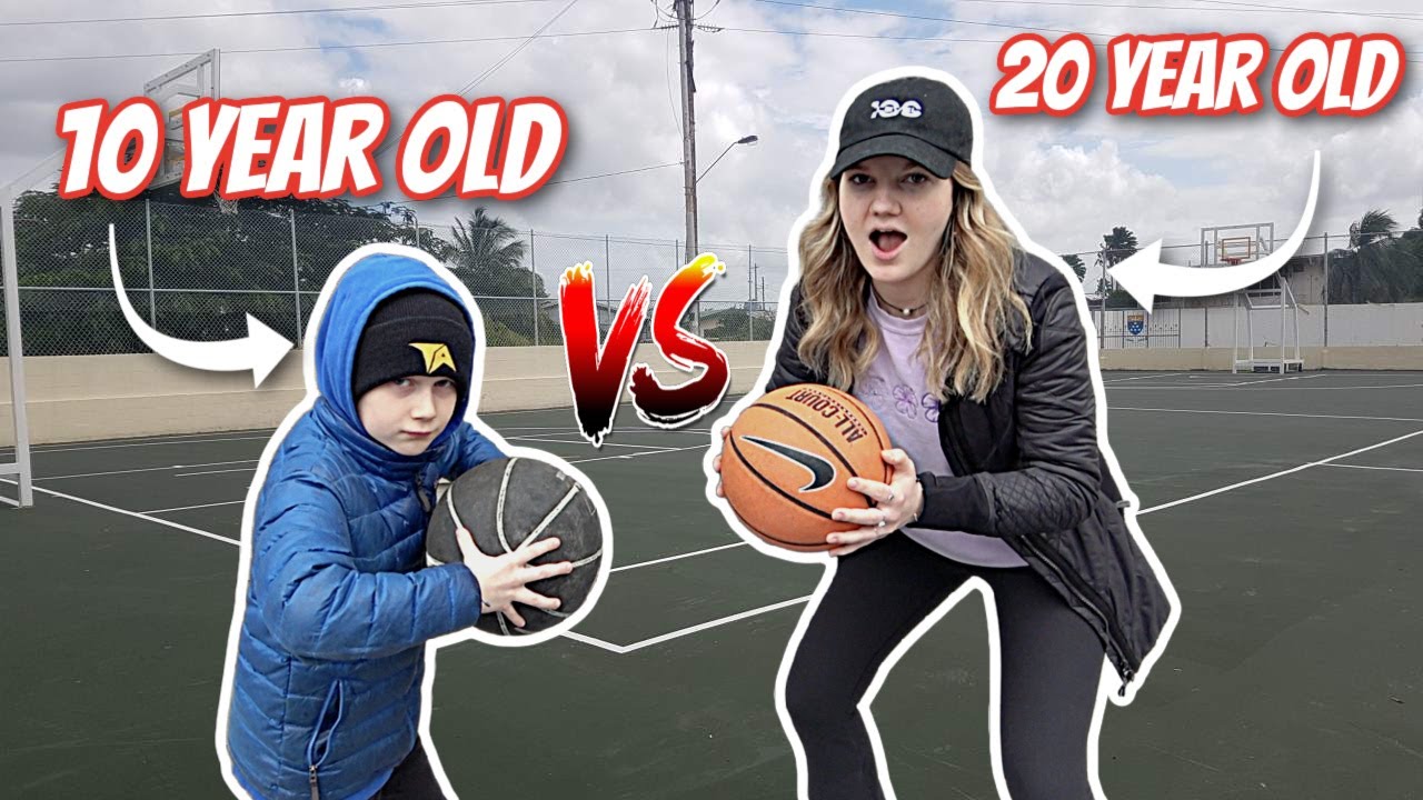10 year old EXPOSES 20 year old in 1 v 1!