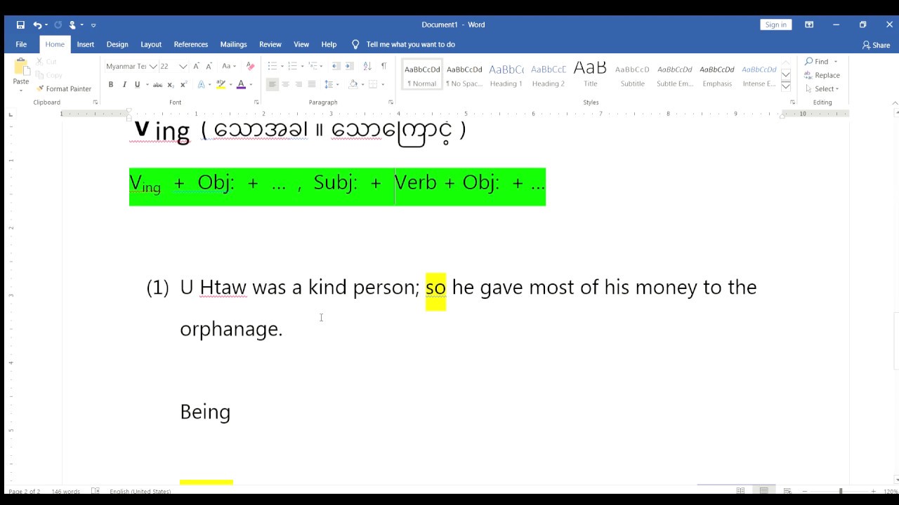 English Grammar (Ving)