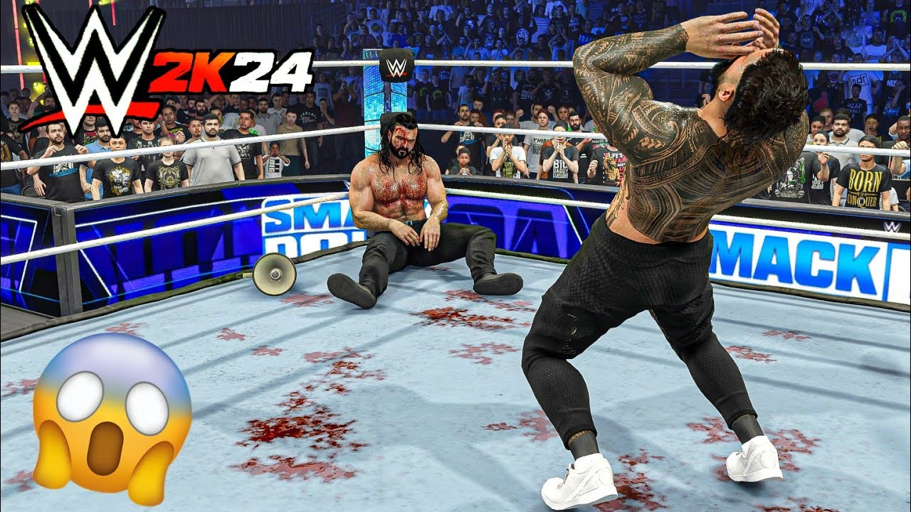 Jey Uso Destroys Drew McIntyre's Career in Revenge for his Brother Big Jim - WWE 2K24 Gameplay