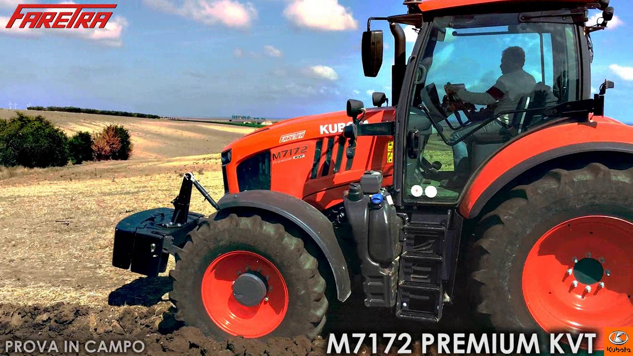 Kubota M7172 Premium KVT in aratura