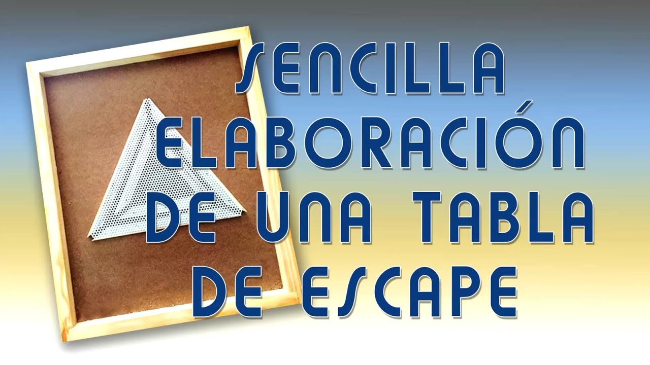 Tabla de escape para abejas.