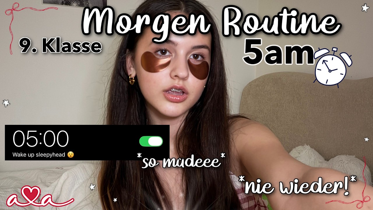 ich stehe um 5 URH FRÜH auf um produktiv zu sein *MORGEN ROUTINE* back to school ౨ৎ Ava