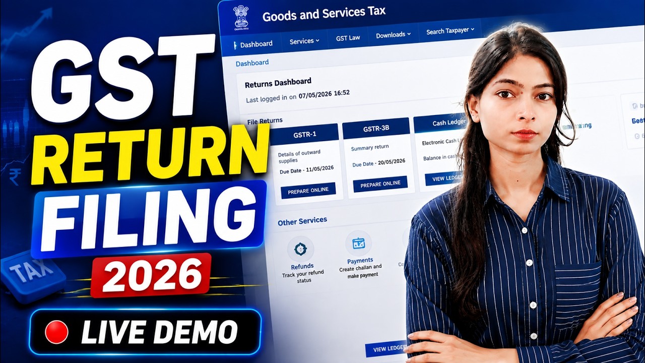 GST Return Khud Kaise File Kare? 🔥 | GSTR-1, GSTR-3B & NIL Return | 2026