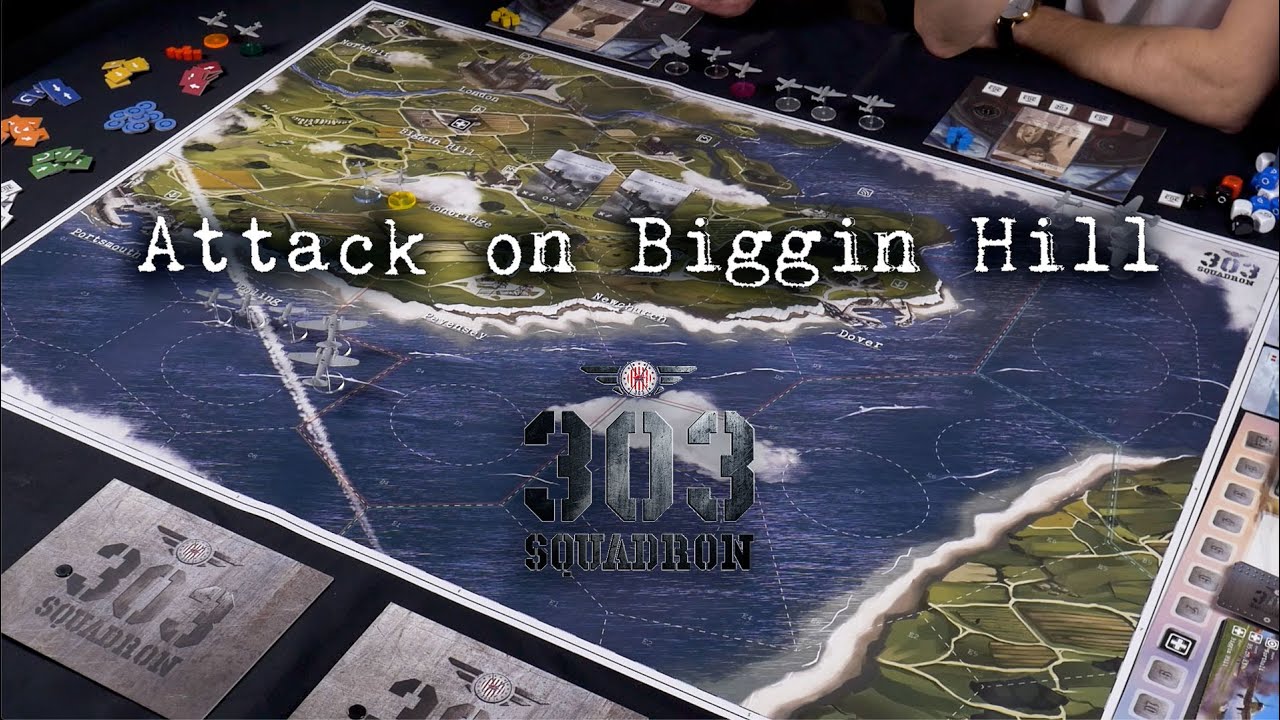 303 Squadron - How to play? First 2 rounds of Attack on Biggin Hill.