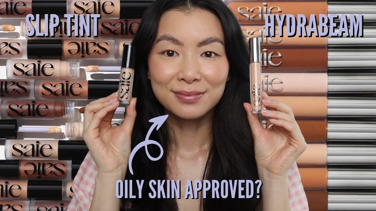 Saie Slip Tint Concealer vs. Hydrabeam Concealer Review (Oily Skin Approved?)