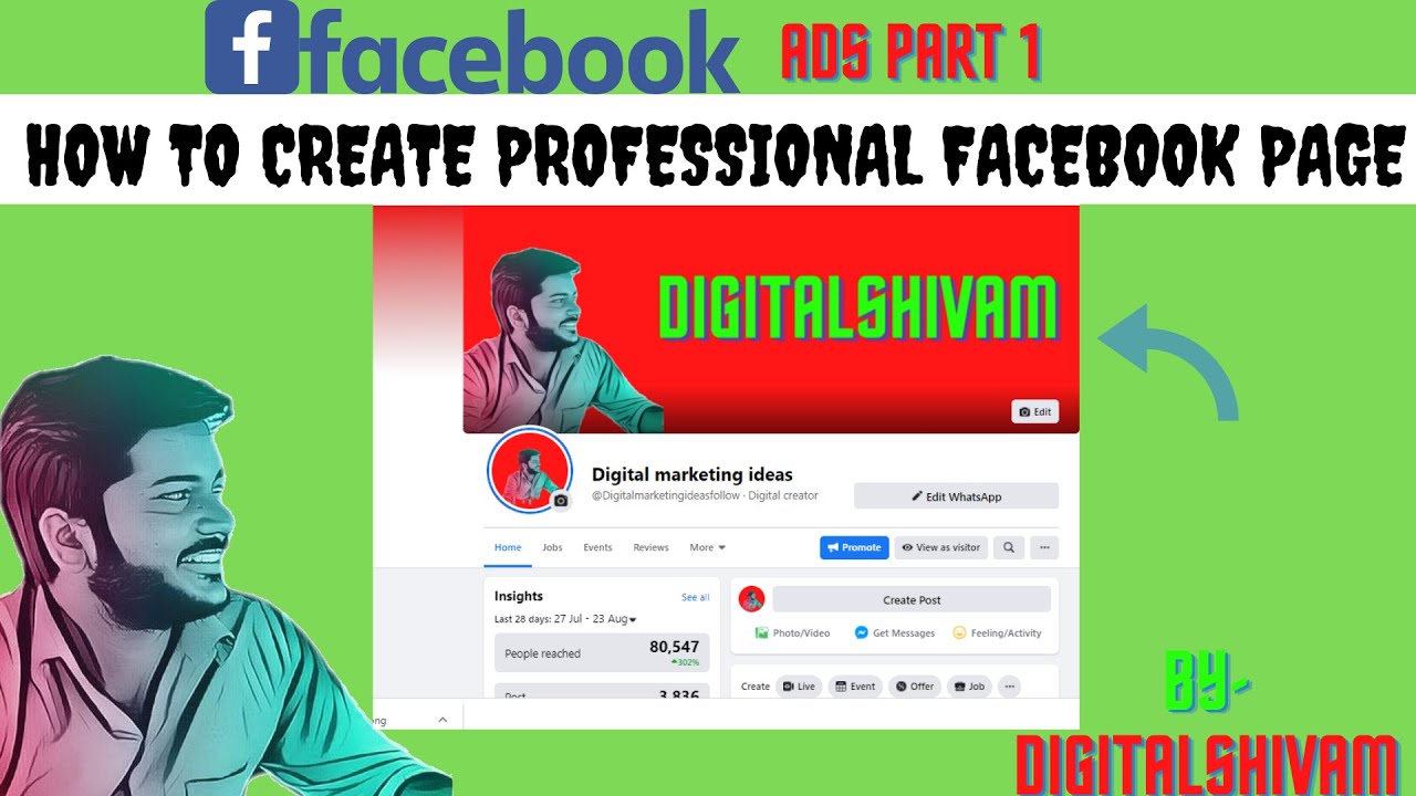 How to create professional facebook page|facebook ads in 2020|2021|Digital marketing in 2020|2021