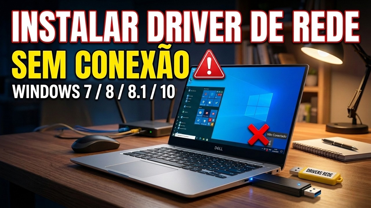 Como Instalar Driver de Rede Para Windows 7/8/8.1/10 Sem Conex&atilde;o