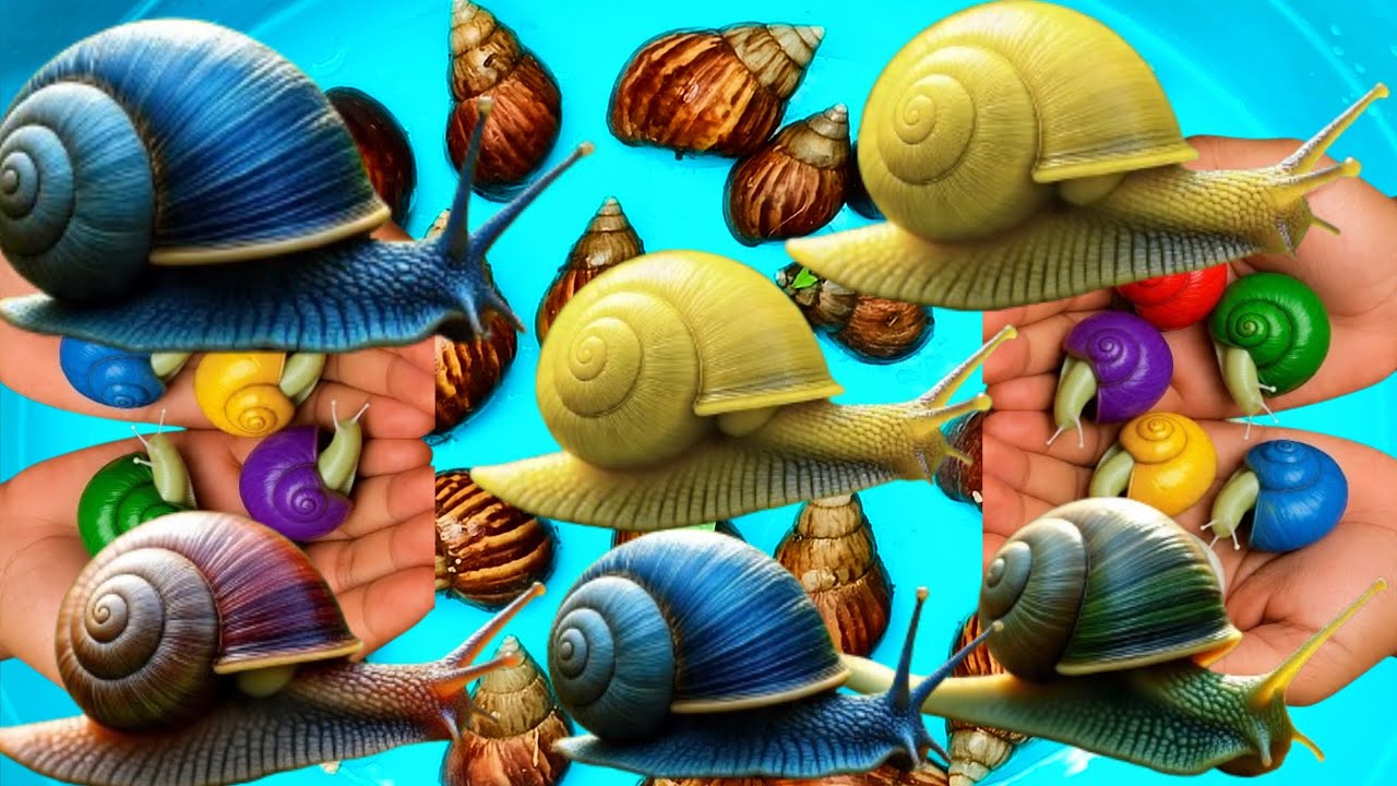 SNAIL HUNTER - catching snails, berburu dan menemukan bekicot, siput, siput warna warni, keong #live