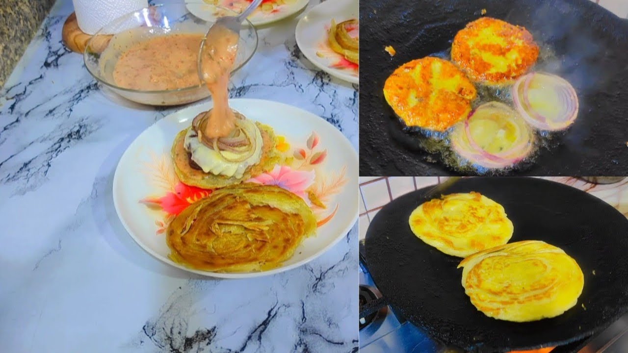 Dubai Viral Paratha Smash Burger Recipe 