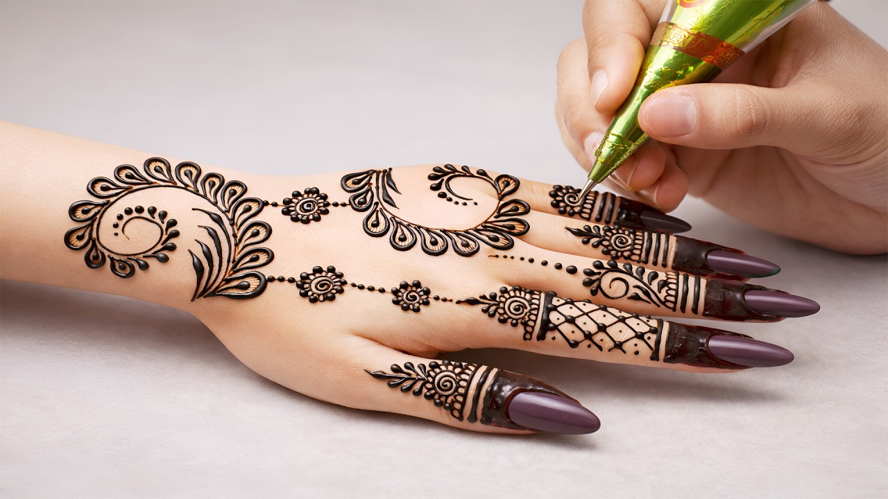 Eid special mehndi design | Easy stylish mehndi design | Anisha mehndi magic 