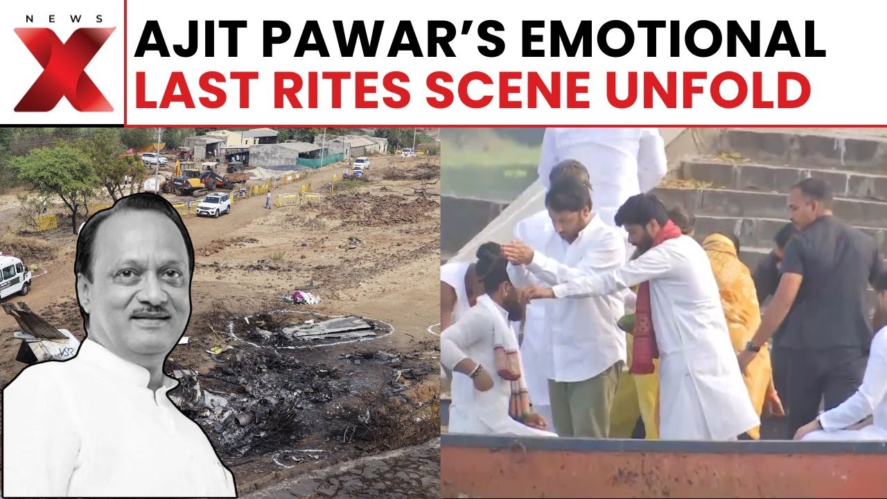 Ajit Pawar’s Last Rites: Parth Pawar Performs Ash Immersion At River Confluence | NewsX