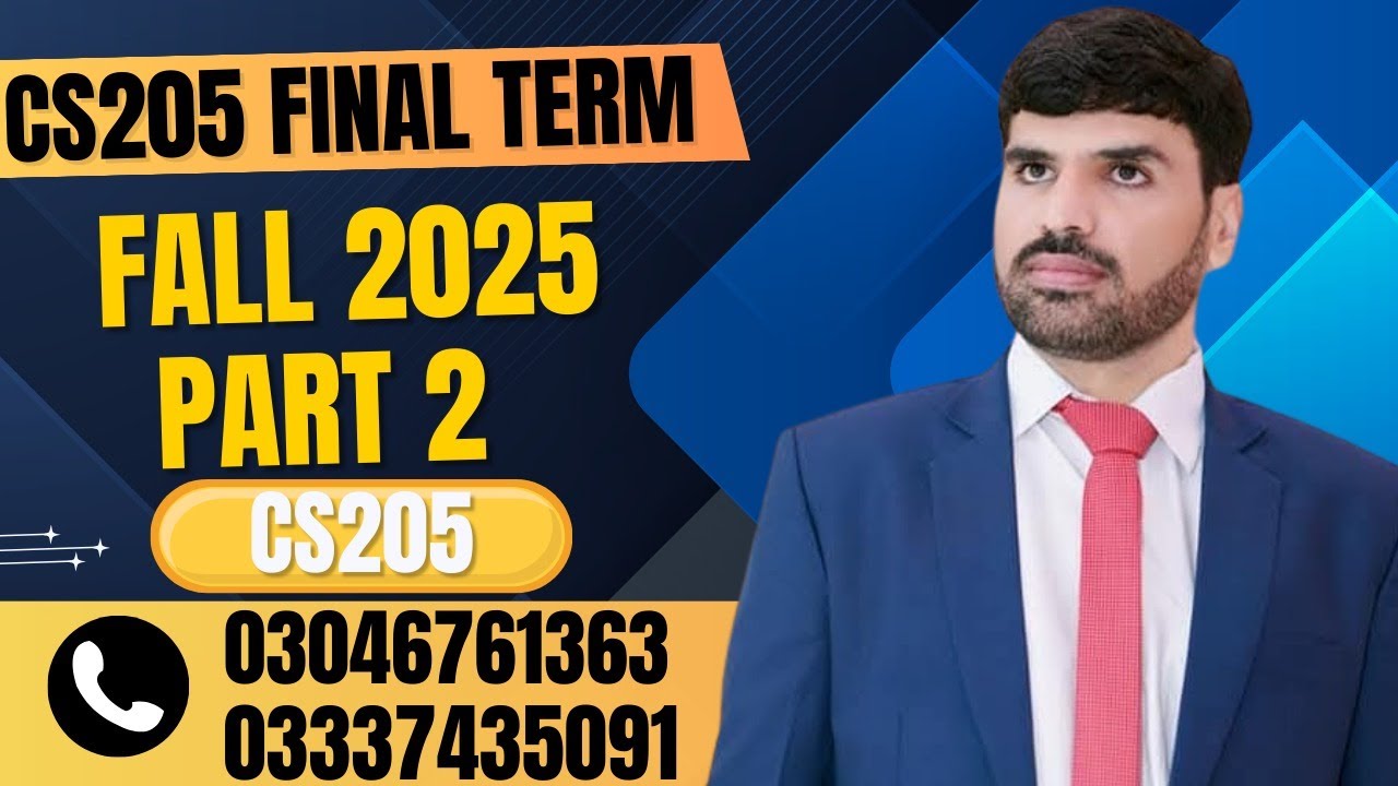CS205 Final Term Part 02 Fall 2025  https://chat.whatsapp.com/HNyhDYy0sF33DkbGstn5zK