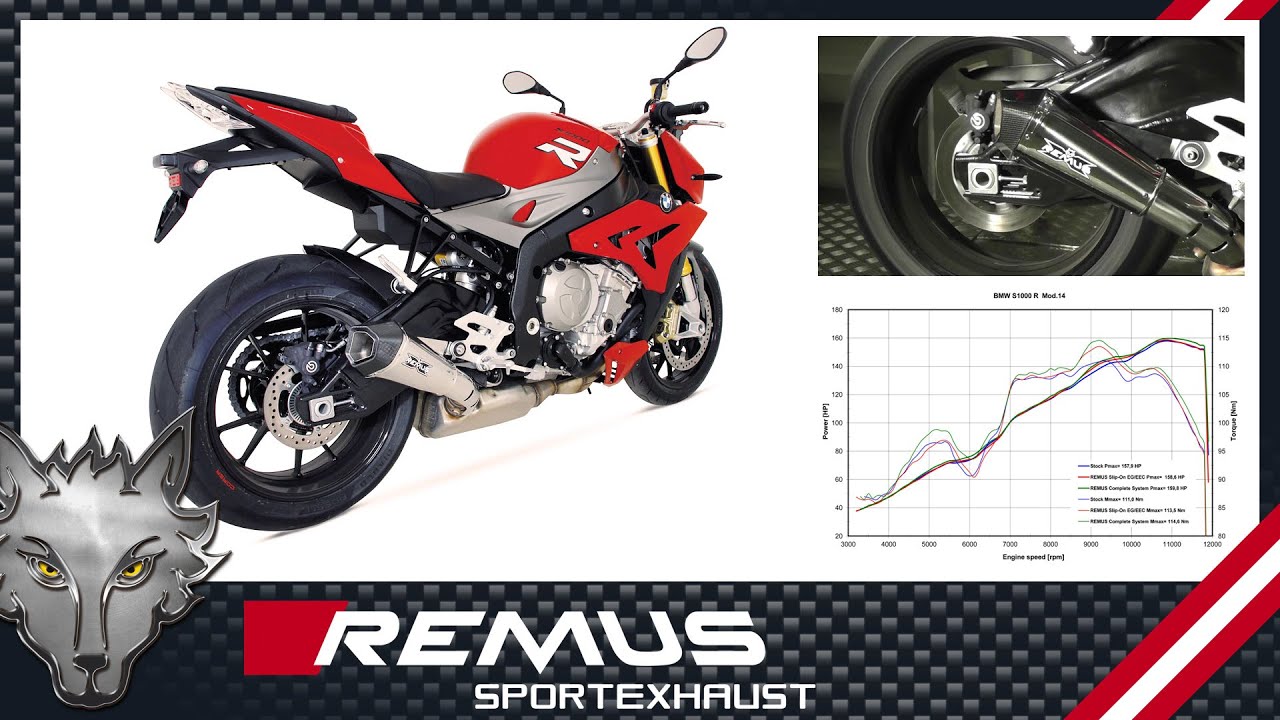 BMW S1000 R Mod. 2014 with REMUS Hypercone sport exhaust system