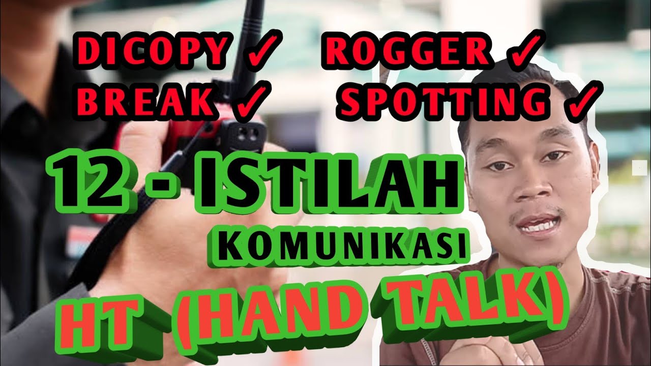 12 ISTILAH dalam komunikasi RADIO