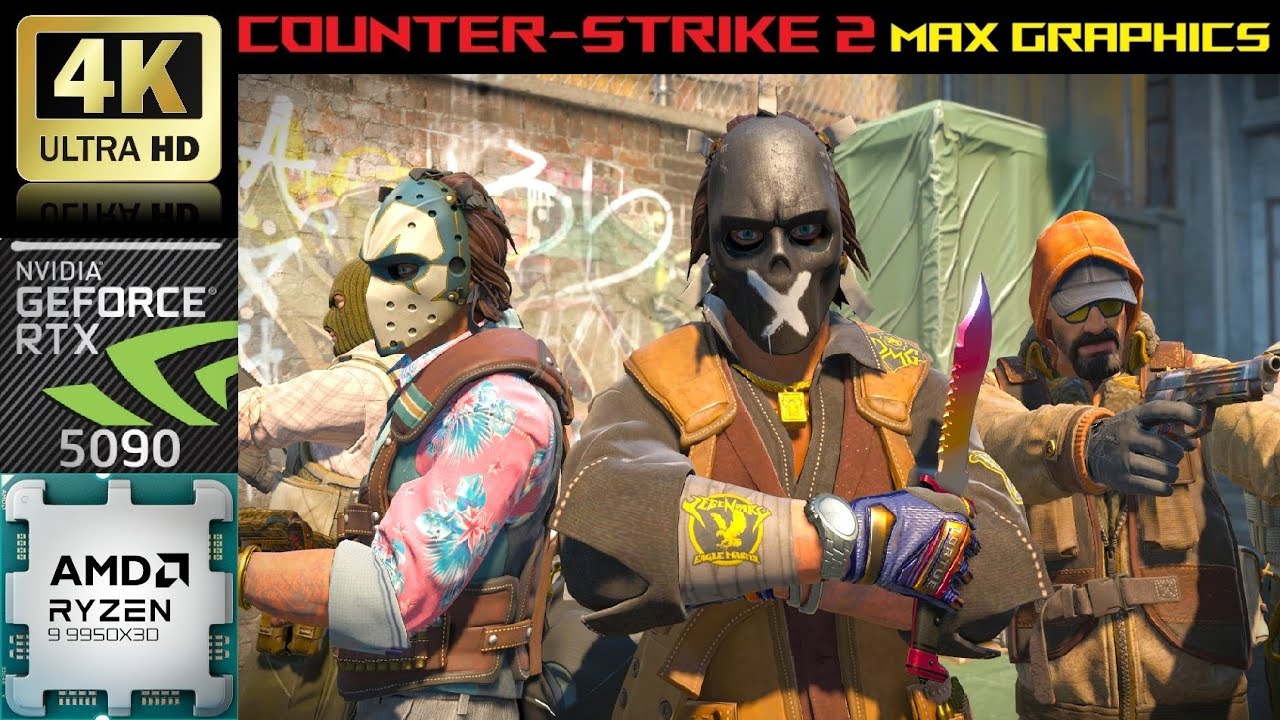[4K] Counter Strike 2 - Nvidia RTX 5090 AMD Ryzen 9950x3D 