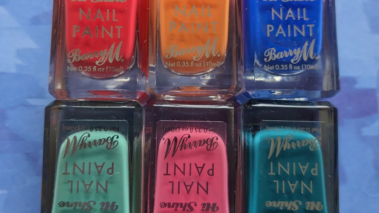 Barry M gelly hi shines summer 23 collection swatches