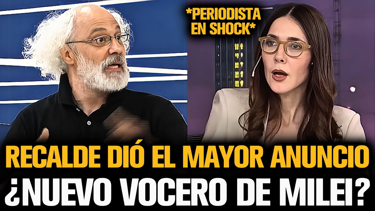 RECALDE DIÓ EL MAYOR ANUNCIO CON MILEI Y DEJÓ A UNA PERIODISTA EN SHOCK