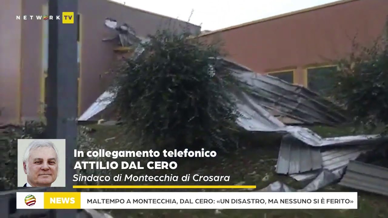 Maltempo a Montecchia, Dal Cero: «Un disastro, ma nessuno si è ferito»