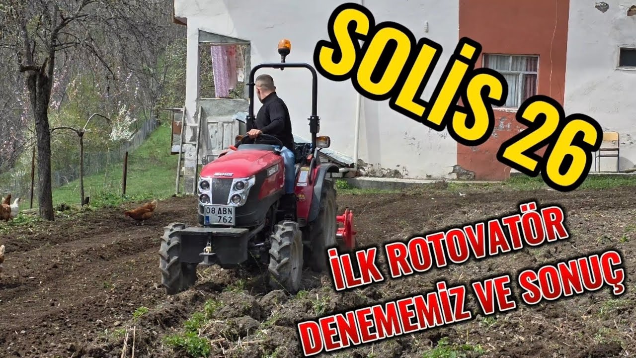 Solis 26 ile ilk rotovatör denememiz. Sonuçları merak eden videoya gelsin...🙂🙂🙂
