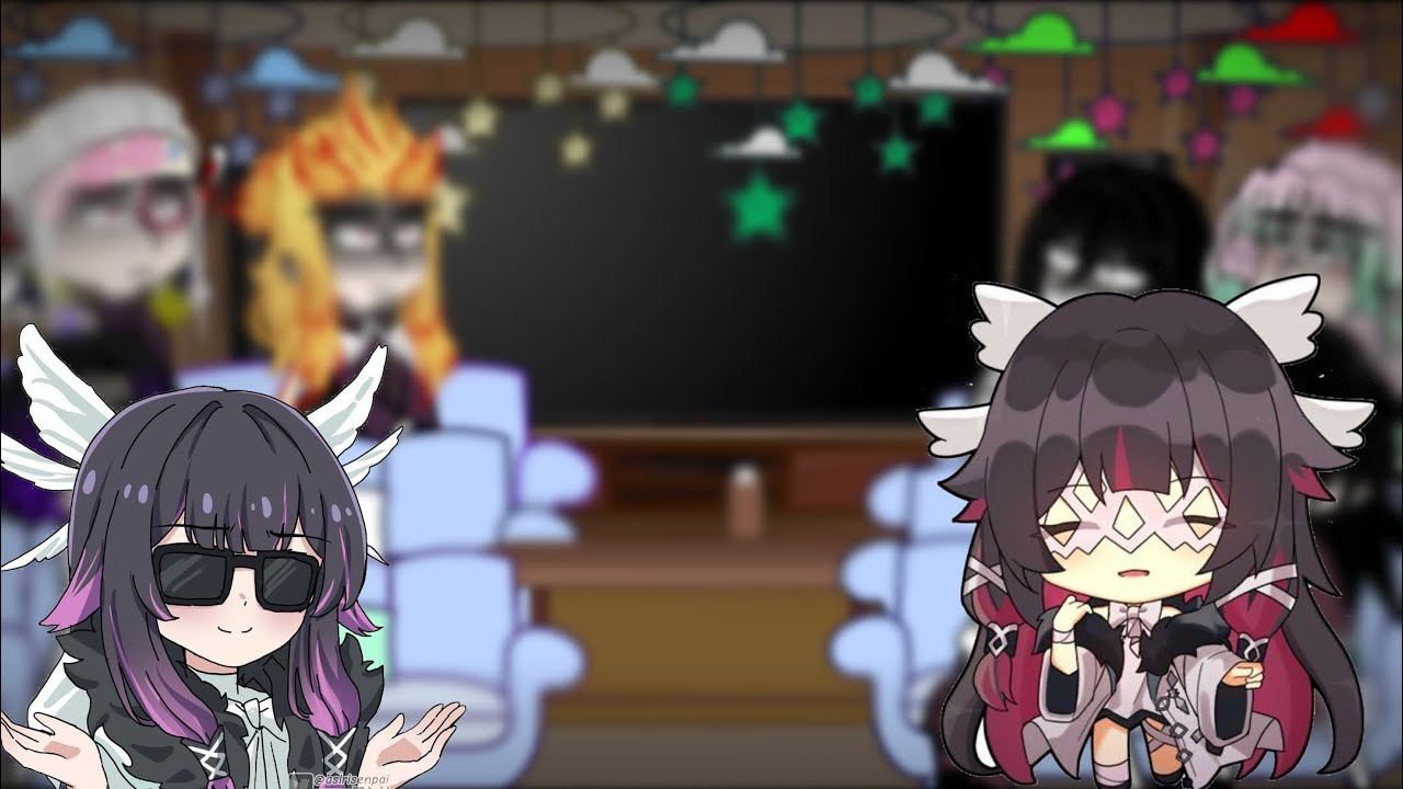 Hashiras react to F/Y/N as Columbina// new hashira au//tw:cursing// kny x genshin impact crossover