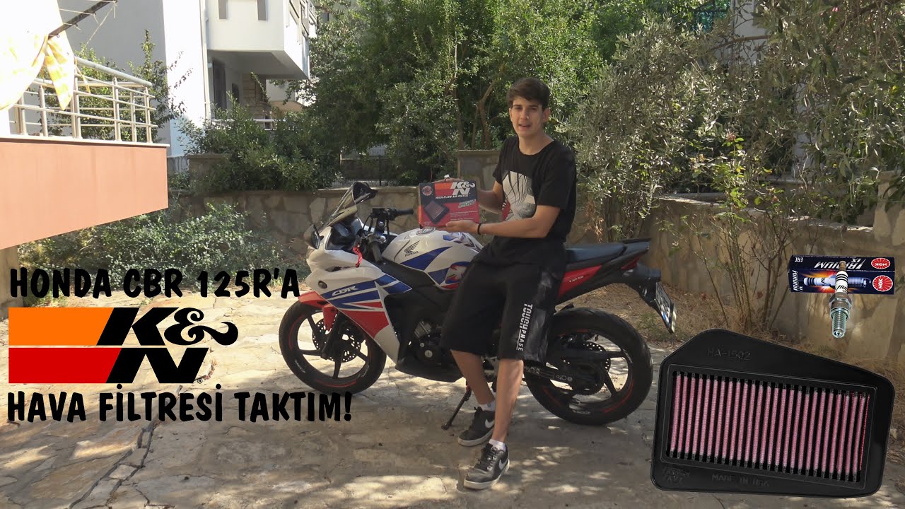 125CC'LİK MOTORUMA K&N HAVA FİLTRESİ VE NGK İRİDİUM BUJİ TAKTIM
