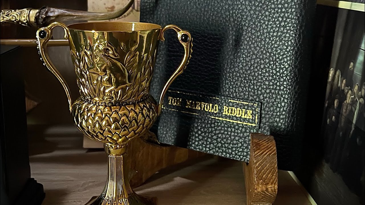 Hufflepuff Cup and Tom Riddle Diary from The Noble Collection