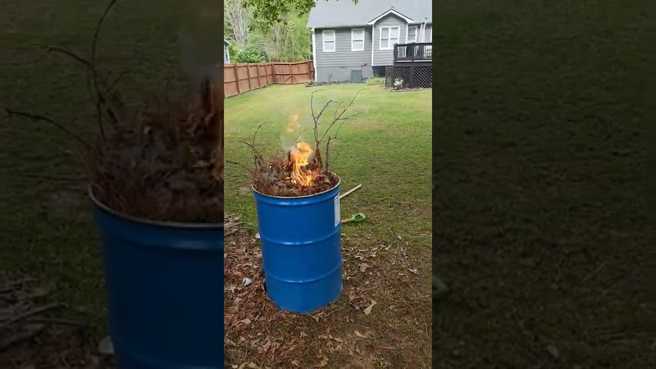 Best way to burn your leaves front your yard