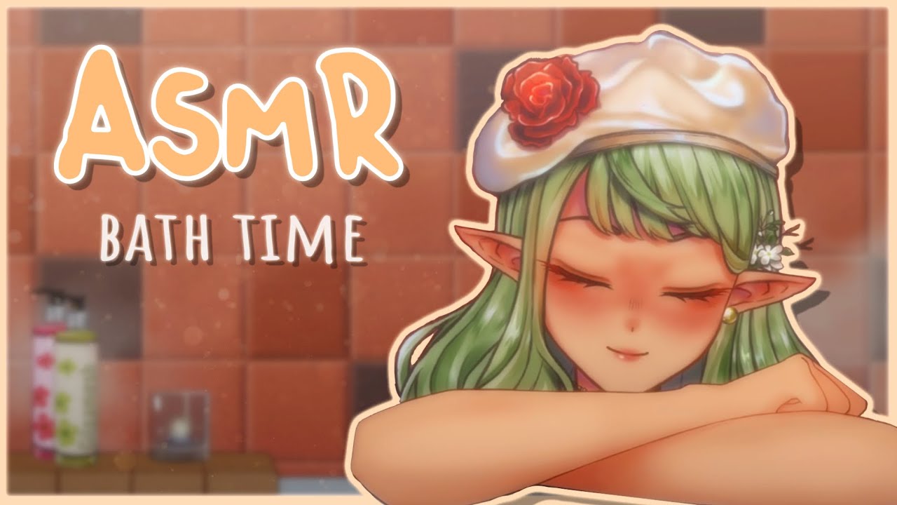 FIRST ASMR VIDEO!! Let's bathe together 🛁