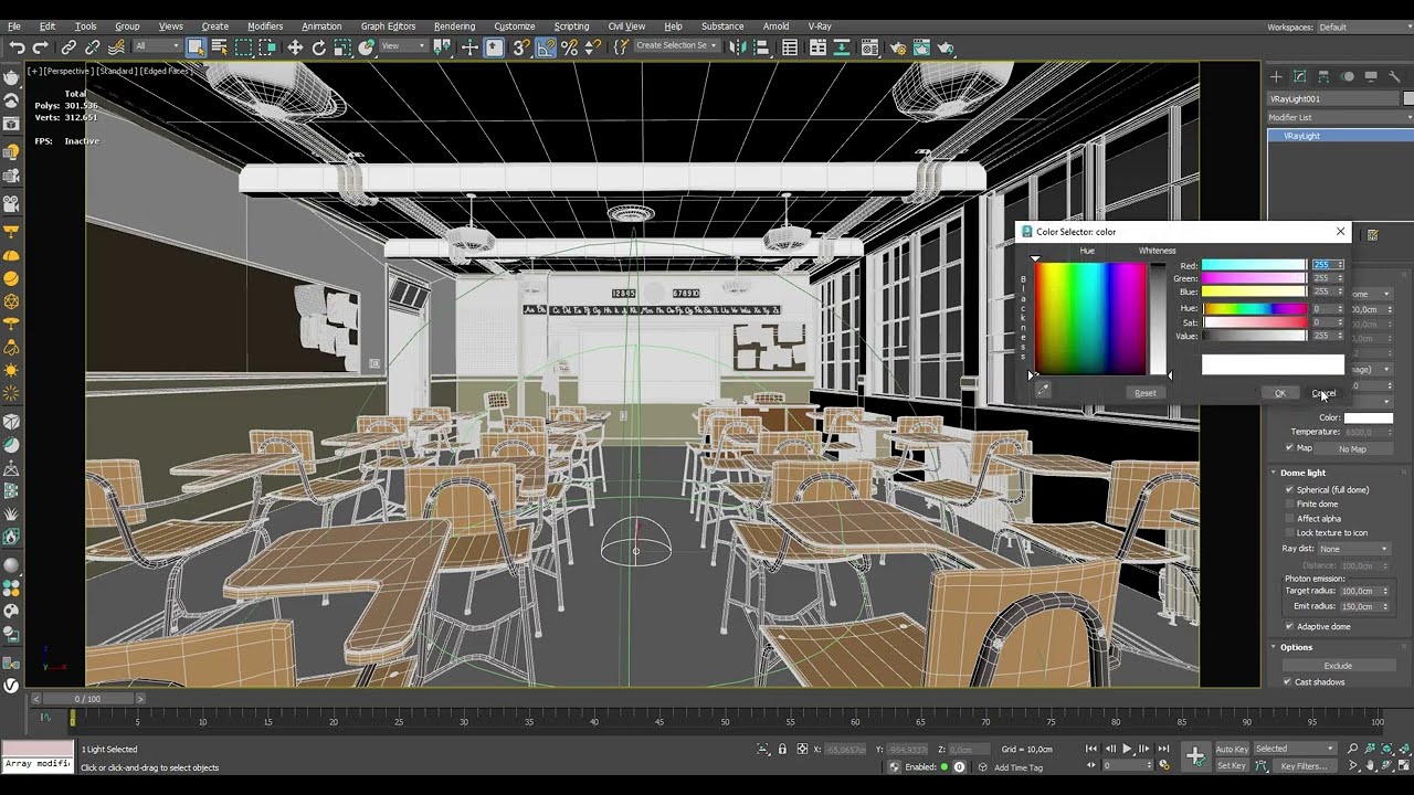 Vray Interior Lighting Tutorial - V-Ray 6 for 3ds Max