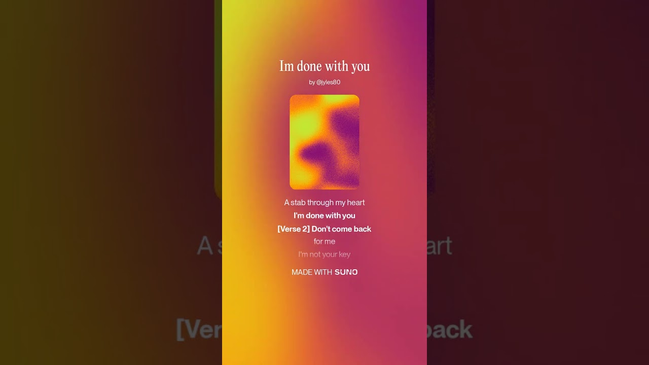 In Cerulean - Im done with you