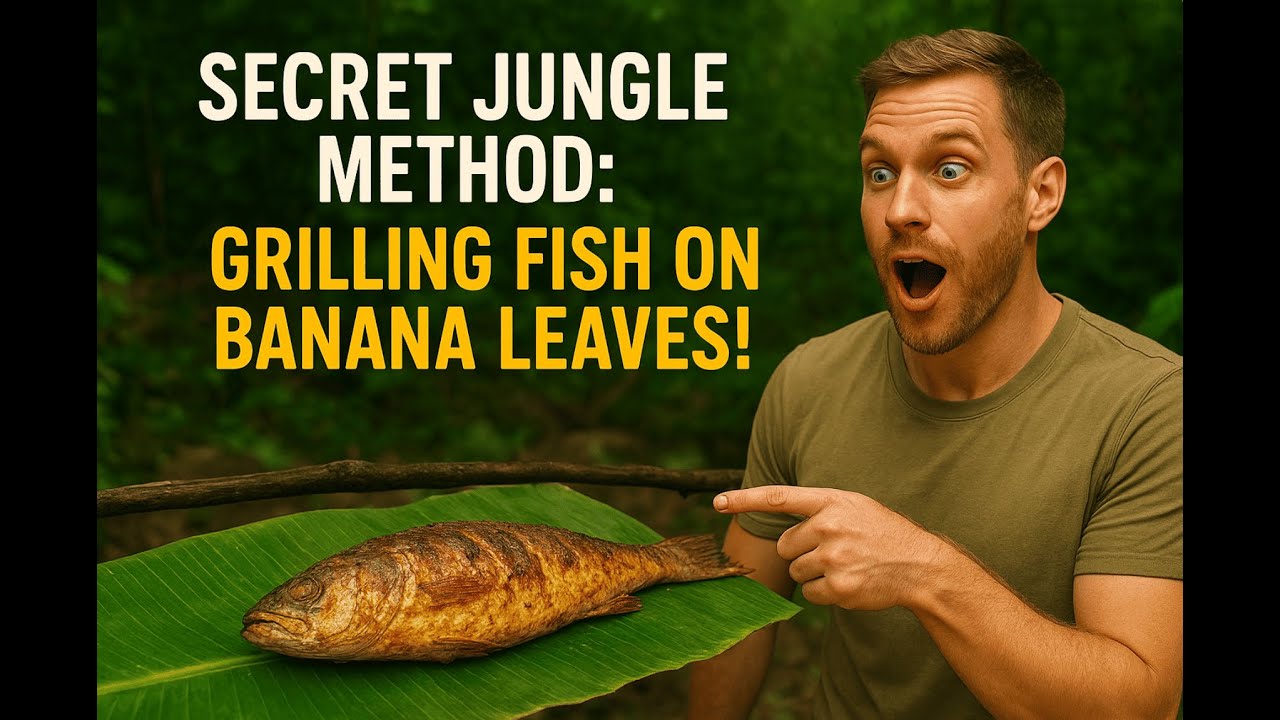 Secret Jungle Method: Grilling Fish on Banana Leaves