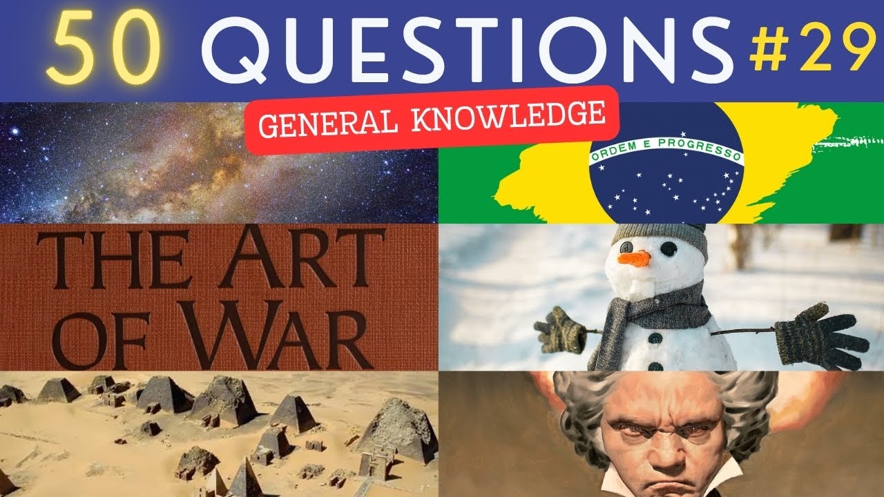 The General Knowledge Quiz #29 ¦ 50 Trivia Questions - Pub Quiz