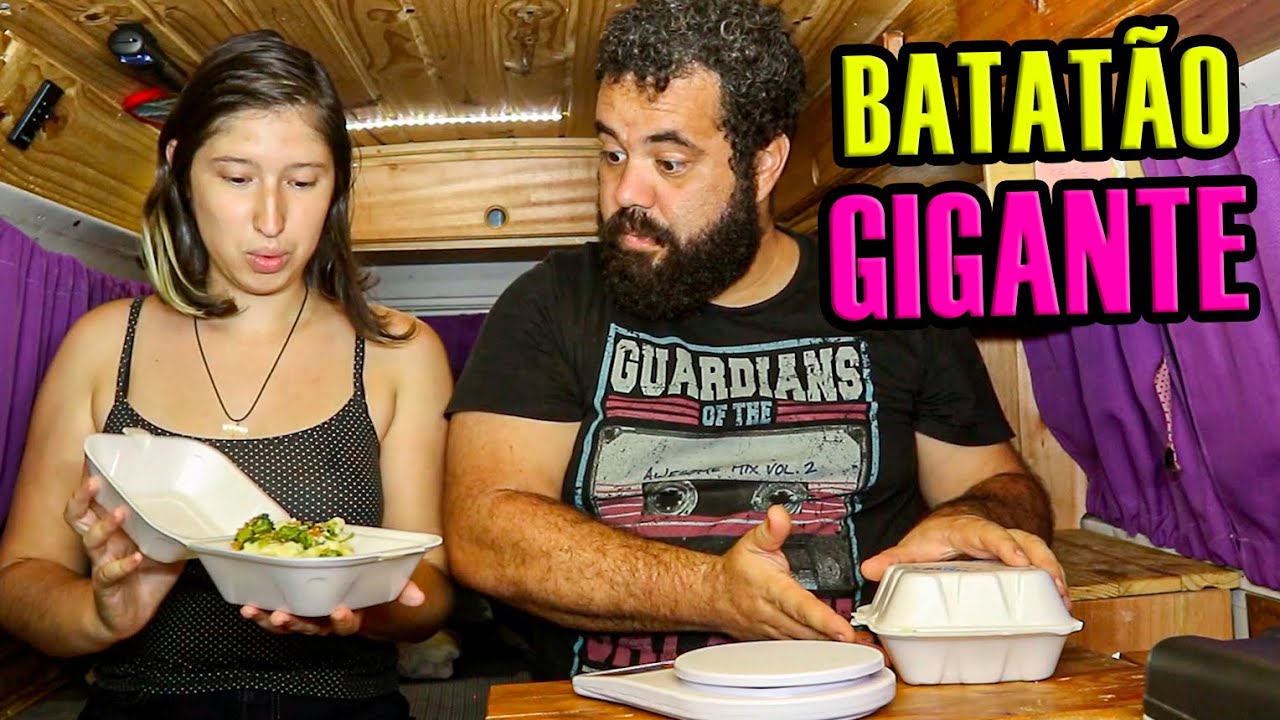 Experimentamos a BATATA RECHEADA de quase MEIO QUILO do APLICATIVO!