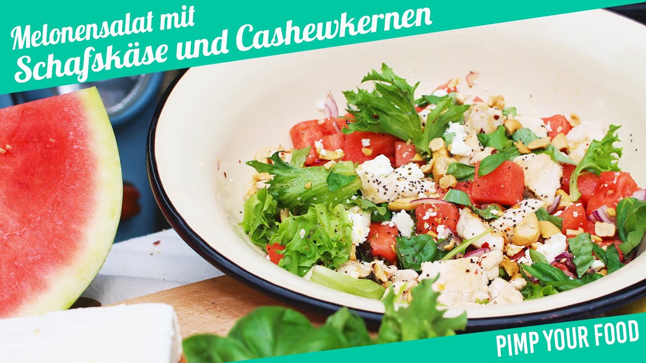 Melonensalat mit Schafskäse und Cashewkernen  | Felicitas Then | Pimp Your Food