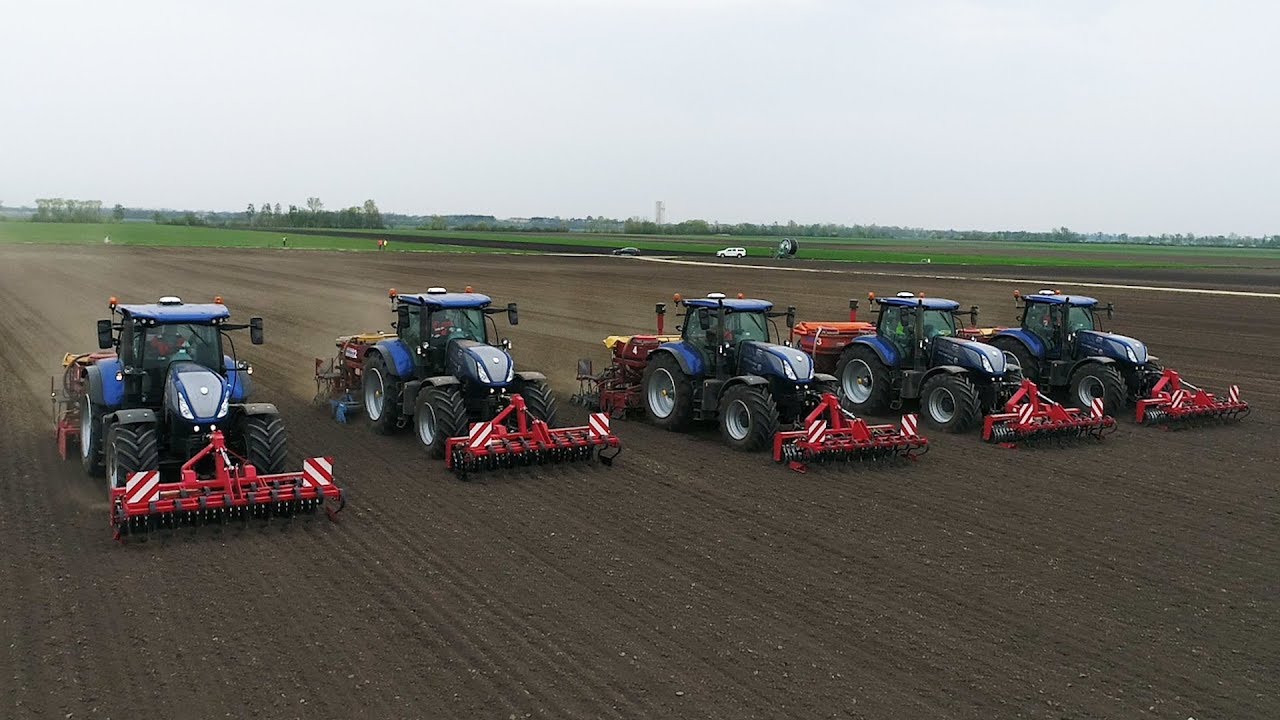 5x New Holland T7.270 mit IntelliSteer in Österreich | Grünerbsenanbau | DE