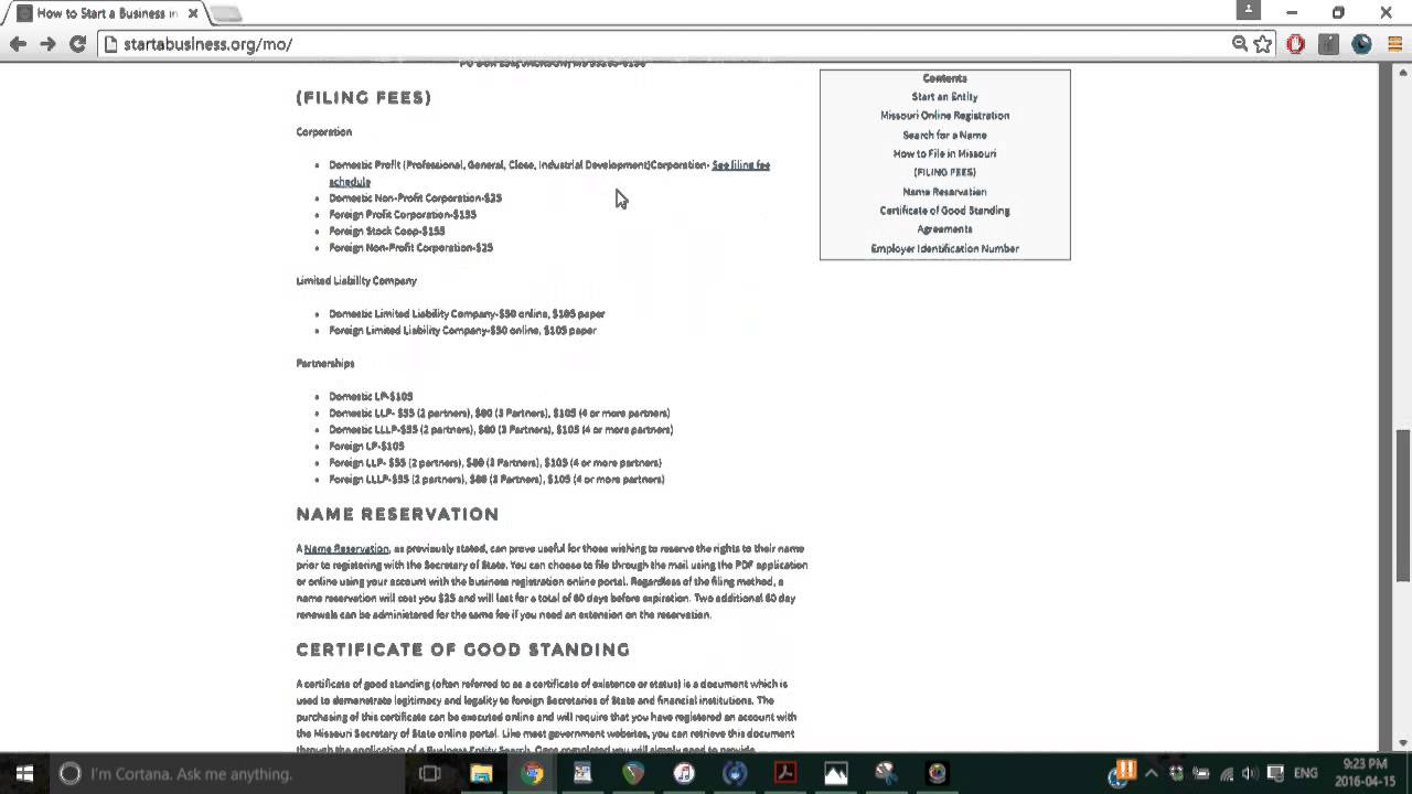 How to Start a Business in Missouri | MO Secretary of State