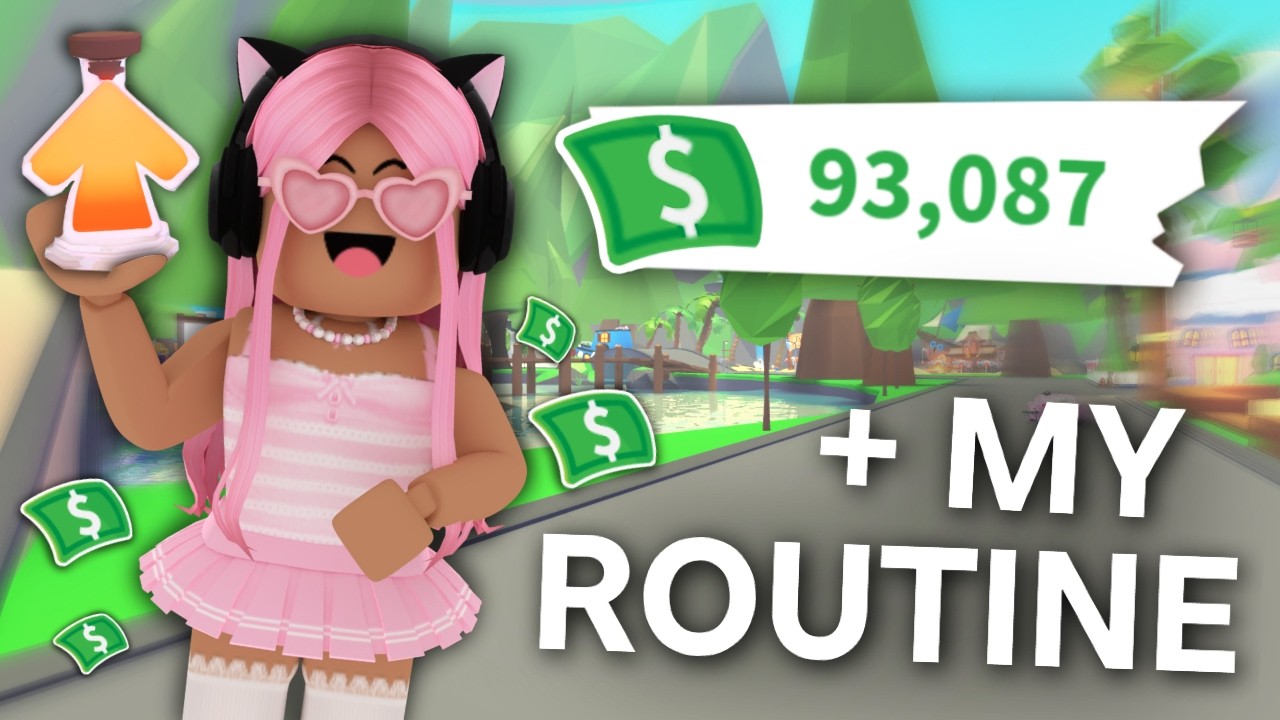 my MONEY FARMING ROUTINE to get RICH in adopt me!