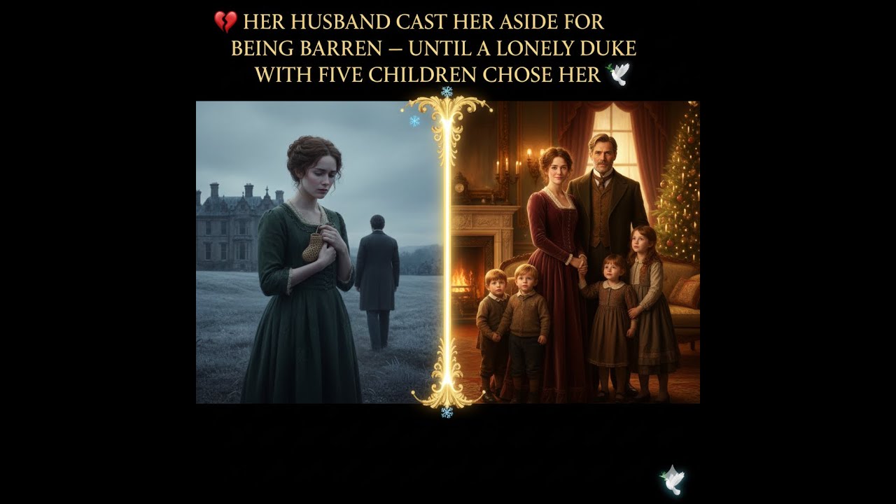 💔 HER HUSBAND CAST HER ASIDE FOR BEING BARREN — UNTIL A LONELY DUKE WITH FIVE CHILDREN CHOSE HER 💔