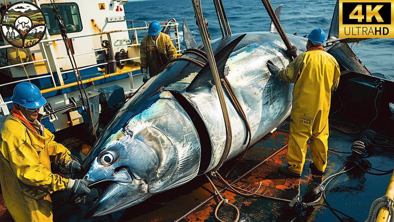 Tuna Harvesting, 5 million tons of Tuna each year are harvested by fishermen this way #12