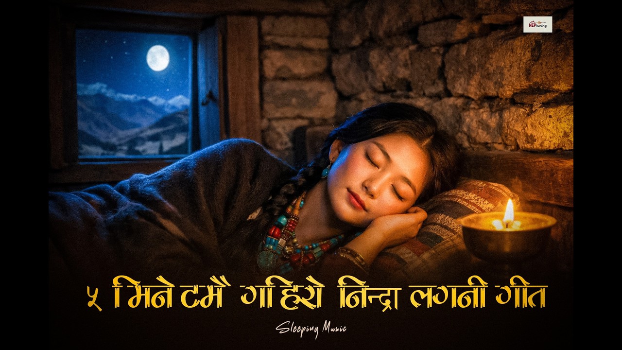 5 मिनेटमै गहिरो निन्द्रा लागनी गीत 😴 | Mustang Ambience Sleeping Music | Stress Relief Night Music