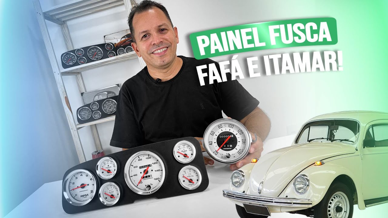PAINEL DO FUSCA FAFÁ E ITAMAR - CRONOMETER INSTRUMENTOS