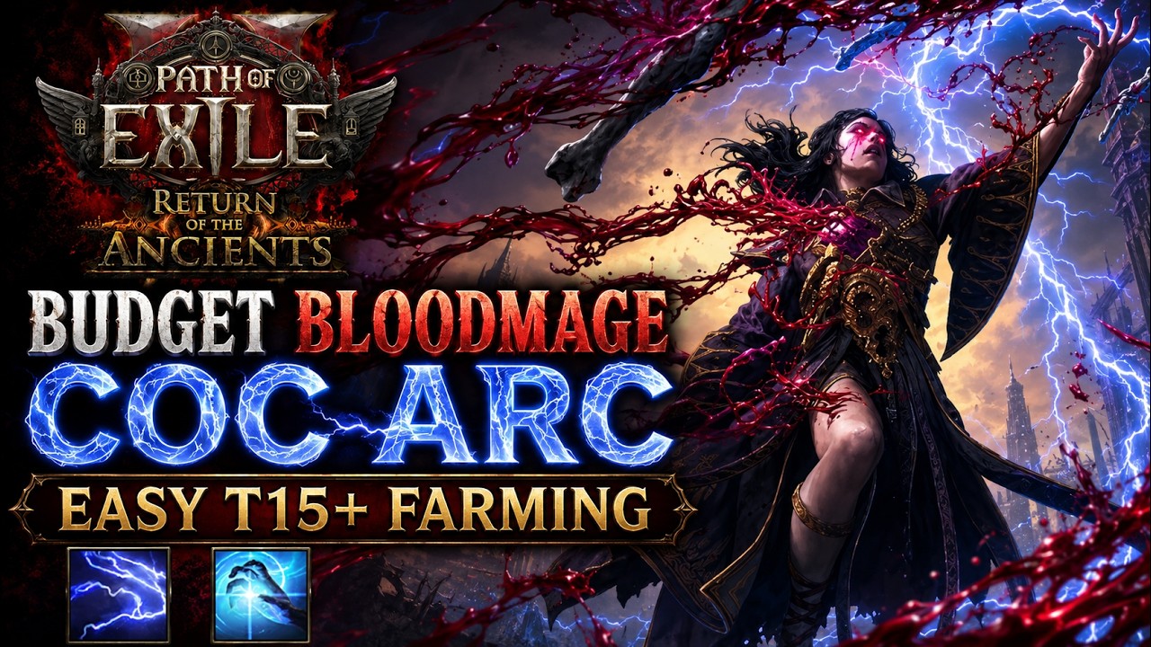 Бюджетный фарм Кровавого мага с Аркой в ​​CoC &mdash; это БЕЗУМИЕ! Легкий фарм Т15+ | PoE 2 RotA