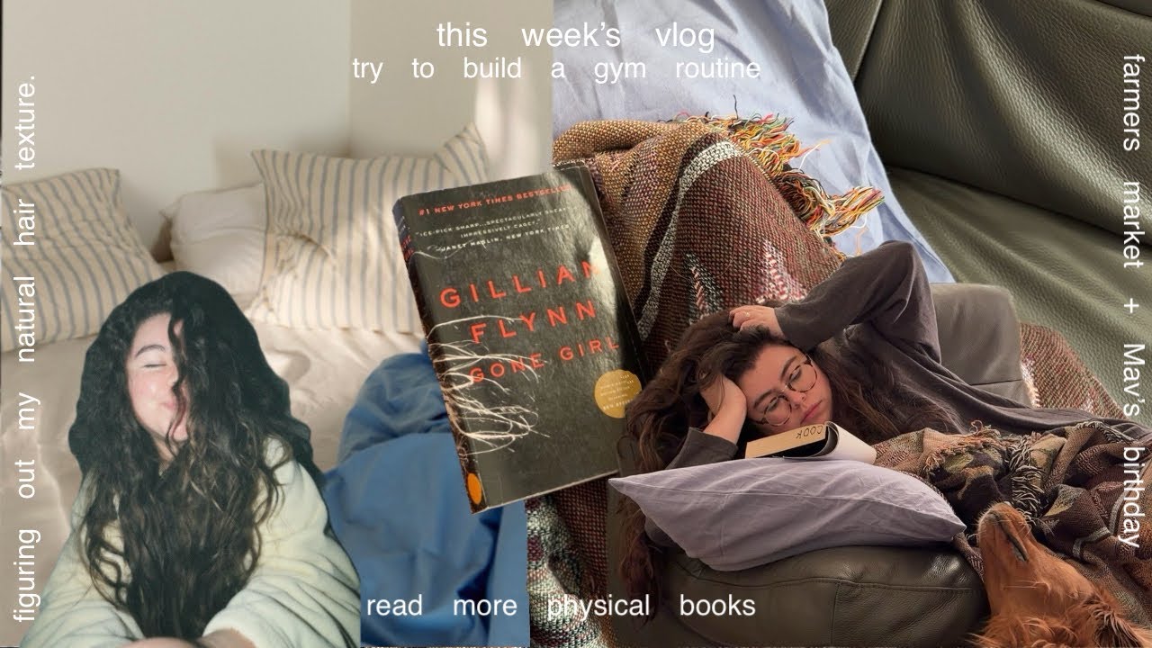 productive weekly vlog: gym, books, making soup