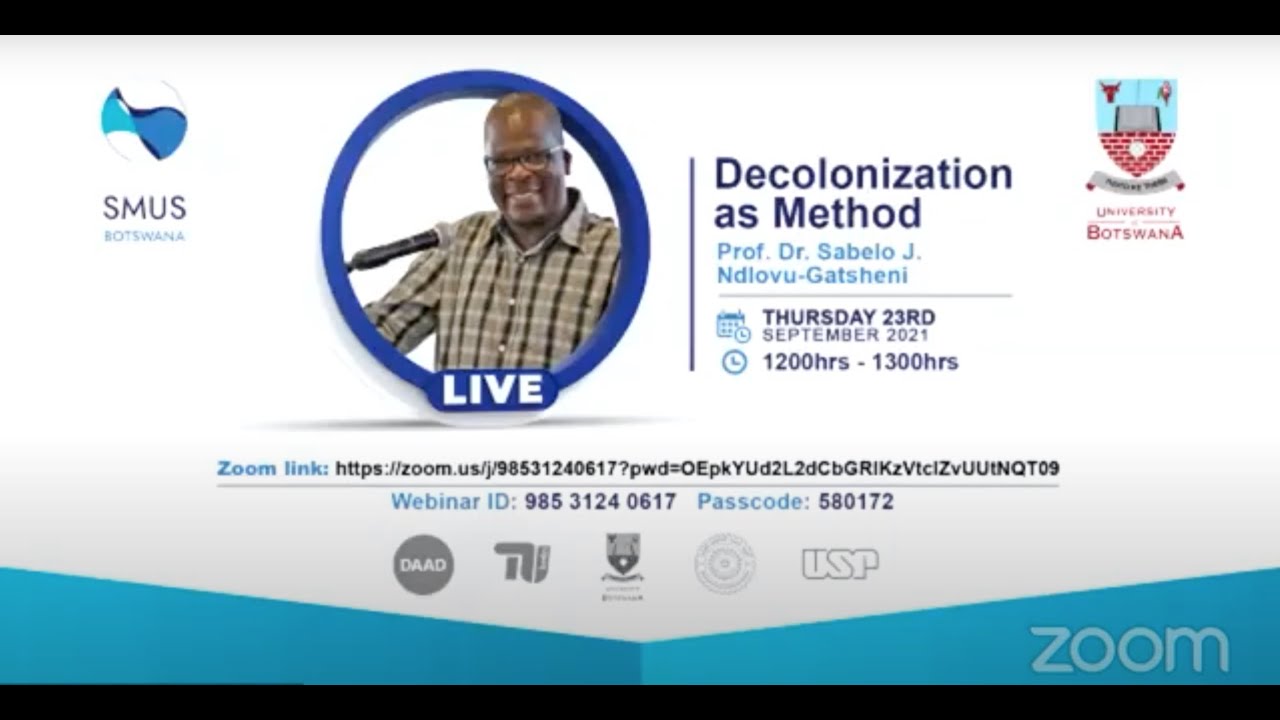 Keynote Address | Prof. Sabelo Ndlovu Gatsheni
